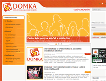 Tablet Screenshot of domka.sk